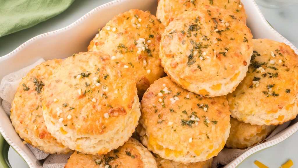 Cheddar Biscuits by Tessie's Table.