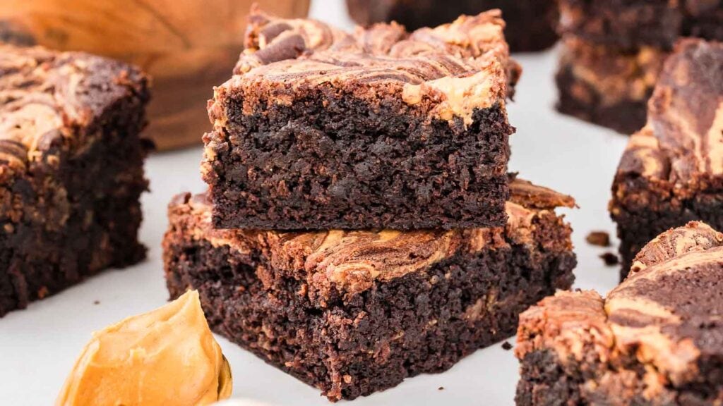 Peanut Butter Brownies. by Tessie's Table.