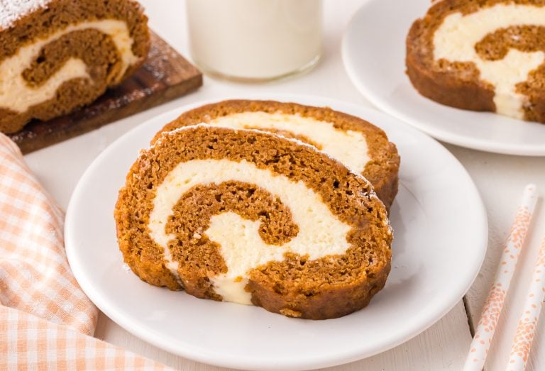 Pumpkin Roll Recipe by Tessie's Table.