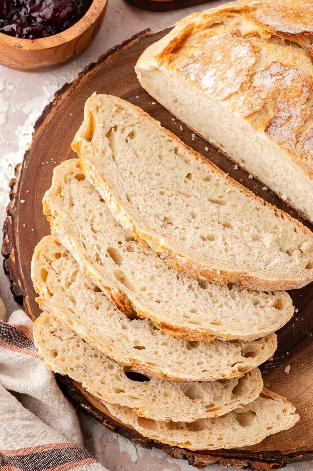 Rustic Bread Recipe Easy 4 Ingredient Dutch Oven Bread