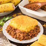 Sloppy Joe Casserole on a plate.