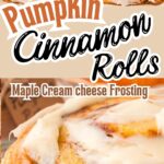 Pumpkin Cinnamon Rolls by Tessie's Table.
