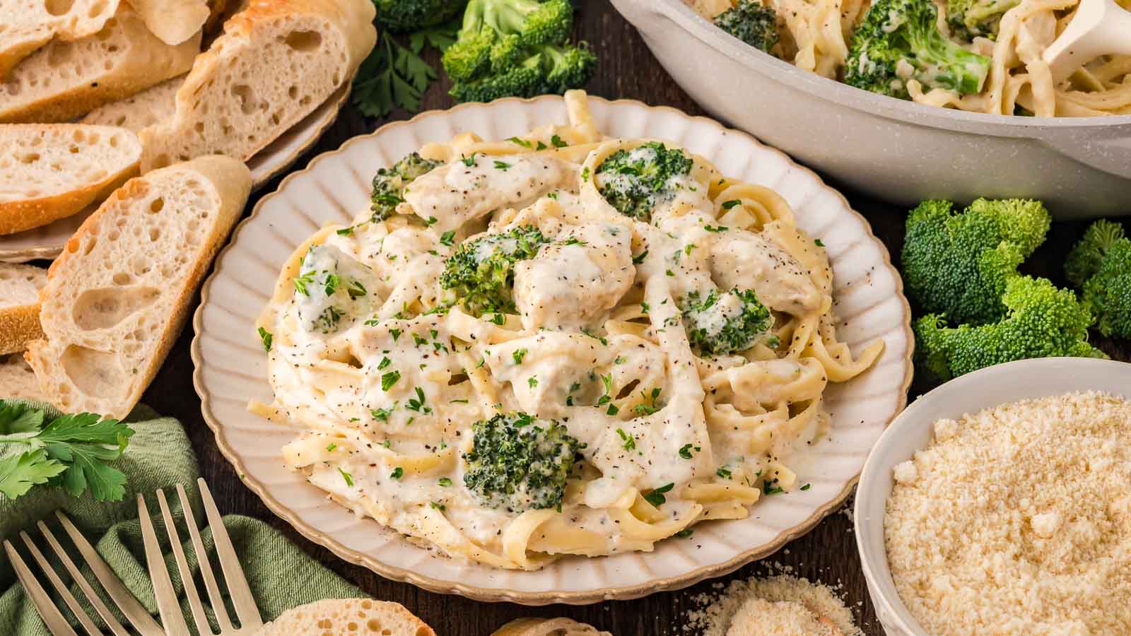 Chicken and Broccoli Alfredo by Tessie's Table.