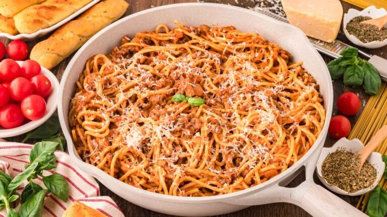 One Pan Spaghetti by Tessie's Table.