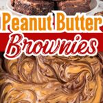 Peanut Butter Brownies by Tessie's Table.