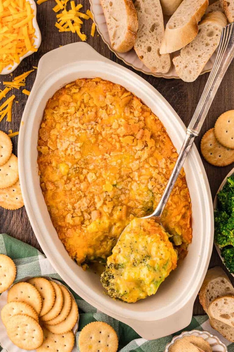 Southern broccoli casserole by Tessie's Table.