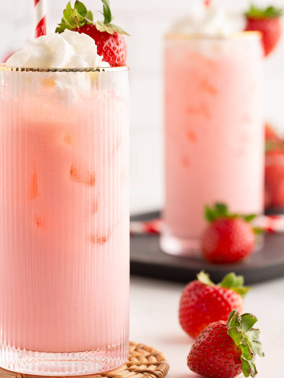 Up close of Strawberry Cream Soda.