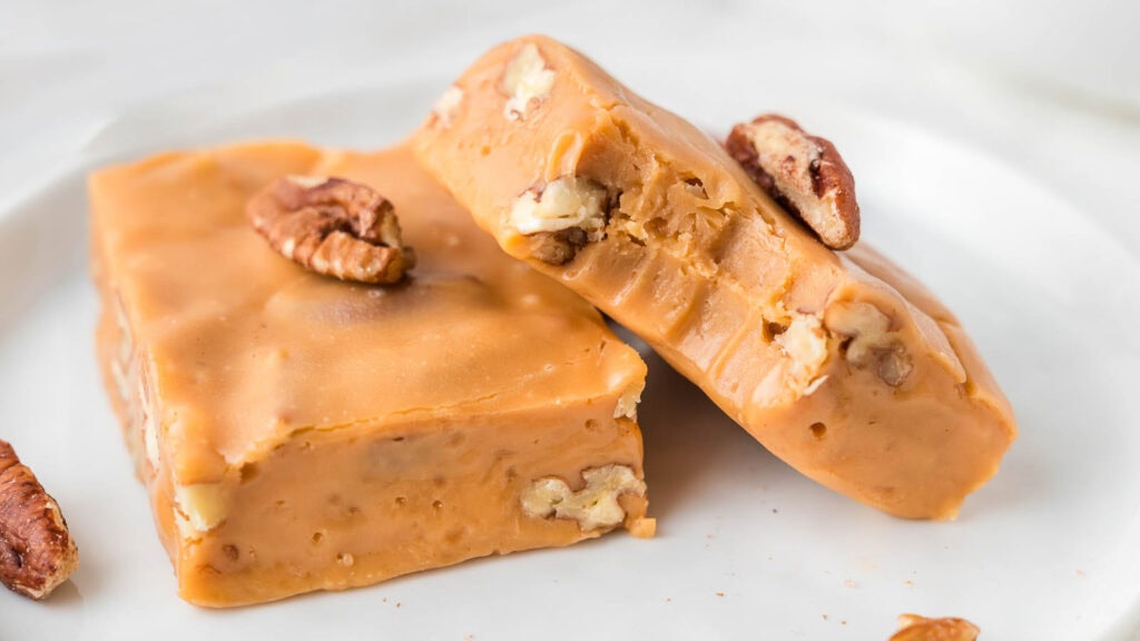 Butterscotch Peacan Fudge by Tessie's Table.