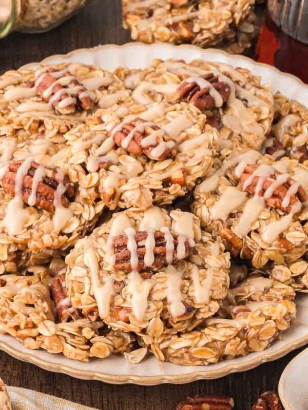 Maple Pecan No Bake Cookies