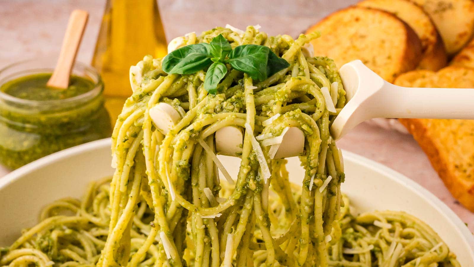 Pesto Pasta by Tessie's Table.