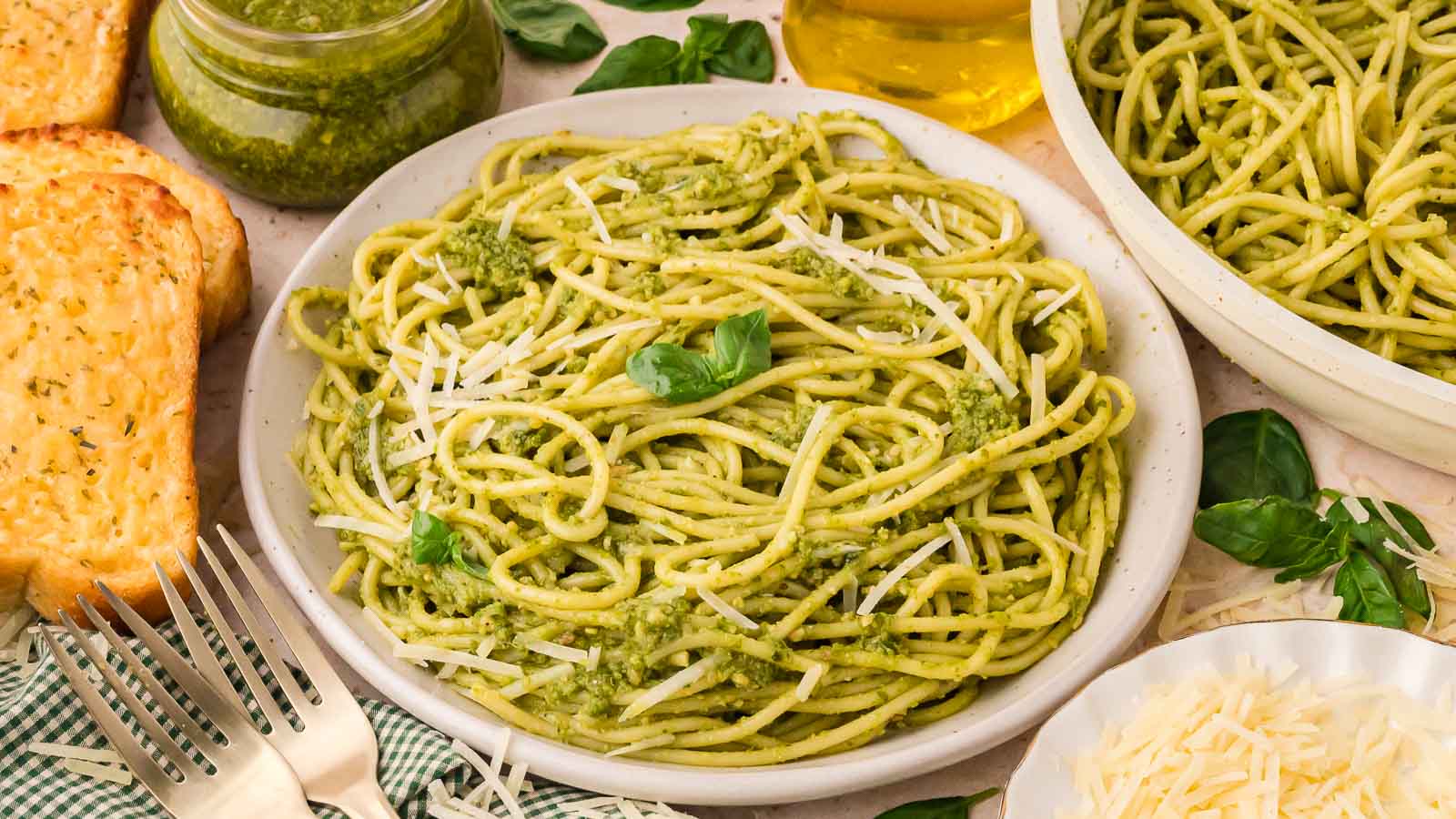 Pesto Pasta by Tessie's Table.