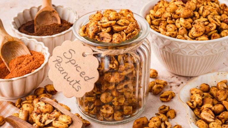 Spiced Peanuts by Tessie's Table.