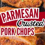 Parmesan Crusted Pork Chops by Tessie's Table.