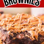 Fudgy biscoff brownies swirled with cookie butter.