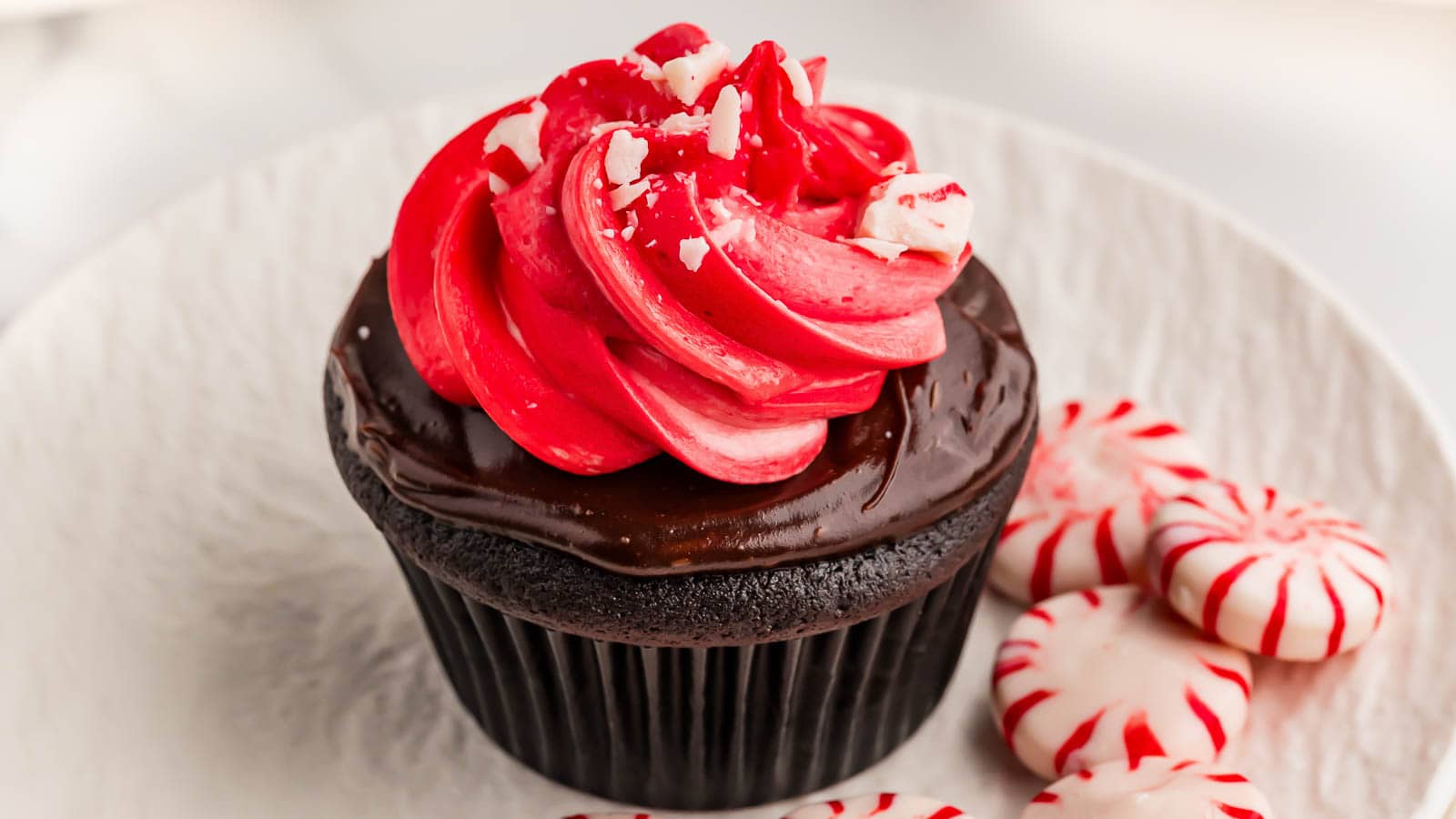 Chocolate Peppermint Cupcakes by Tessie's Table.