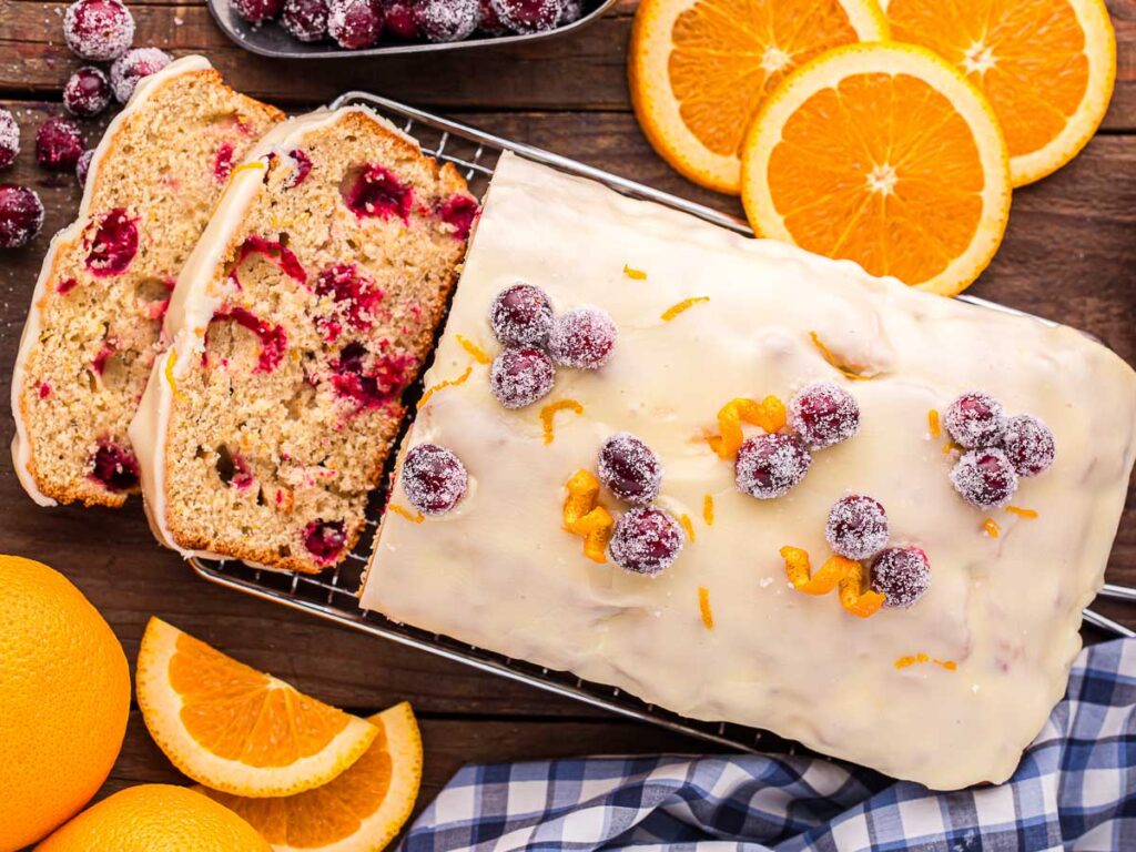 Cranberry Orange Bread by Tessie's Table.