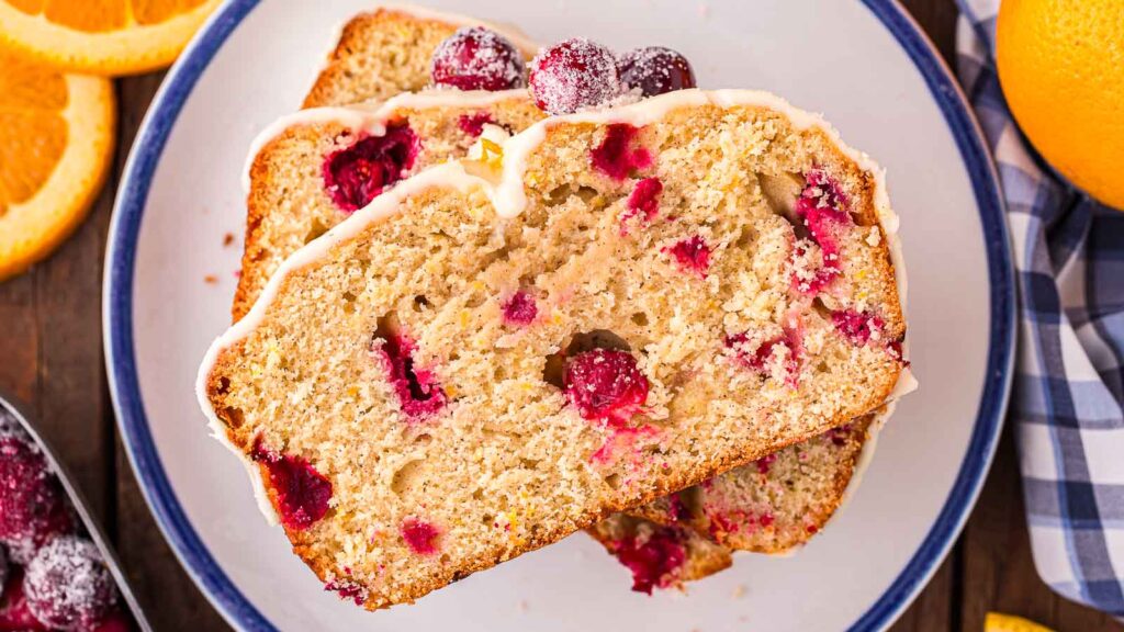 Cranberry Orange Bread by Tessie's Table.