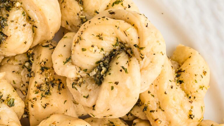 Homemade Garlic Knots by Tessie's Table.