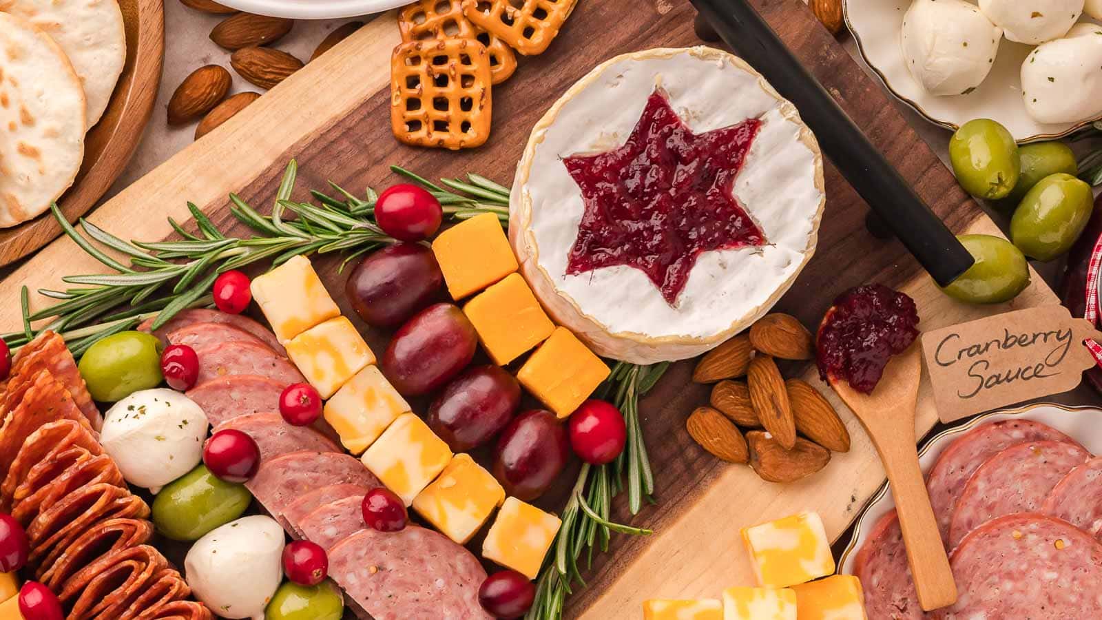 Christmas Tree Charcuterie Board by Tessie's Table.