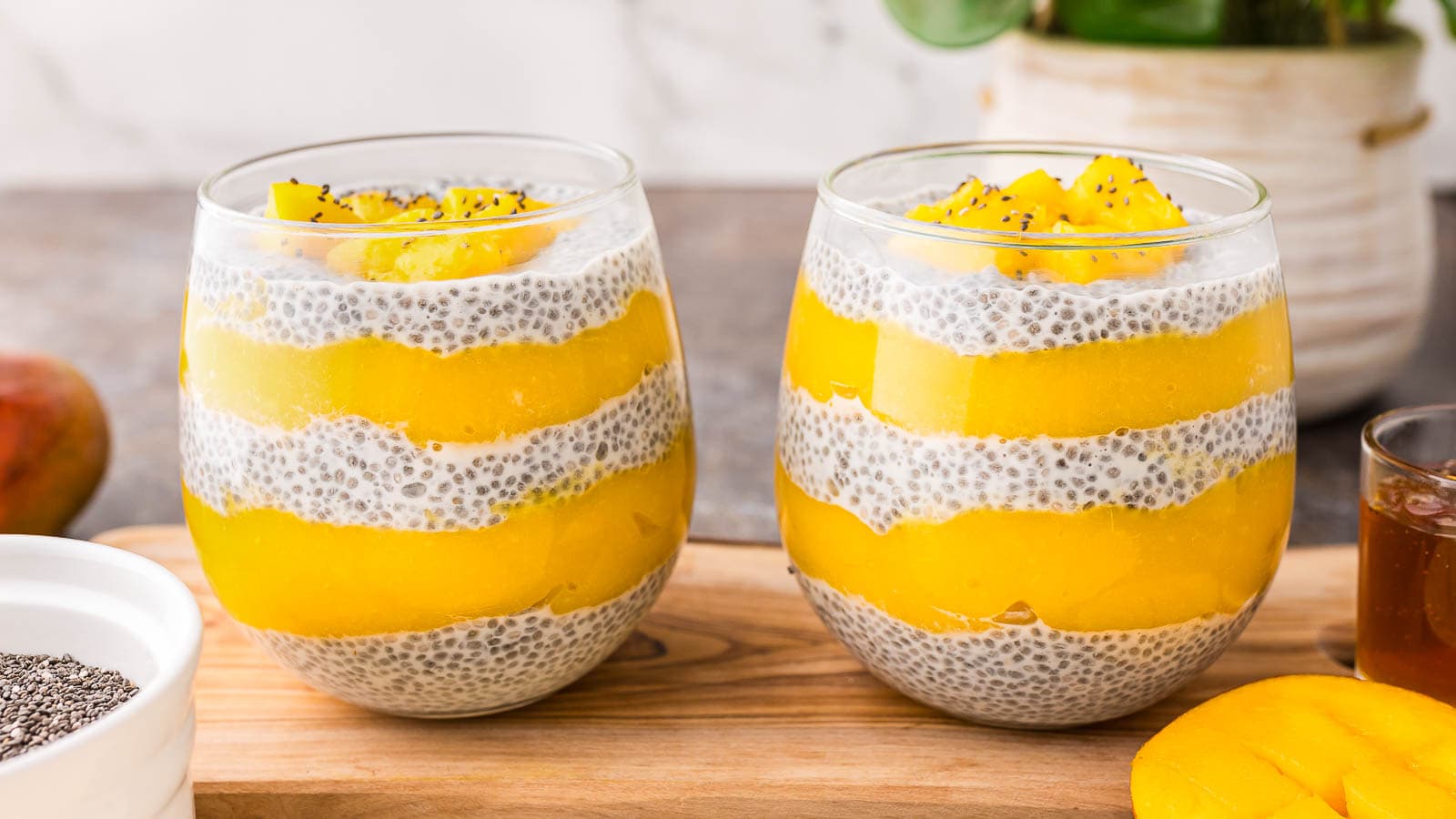 Mango Chia Pudding by Tessie's Table.