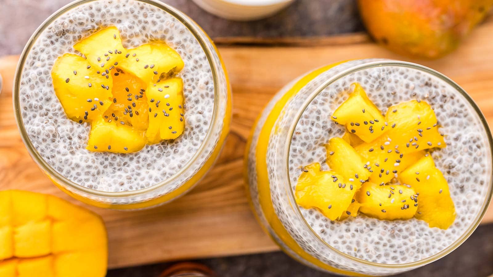 Mango Chia Pudding by Tessie's Table.