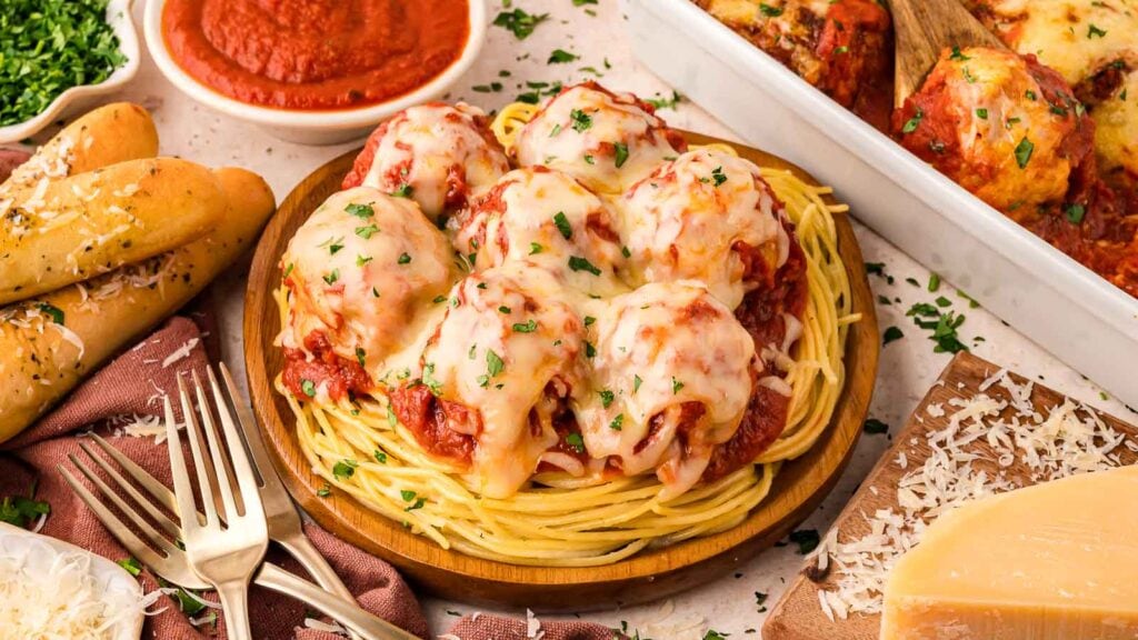 Turkey Meatball Casserole by Tessie's Table.