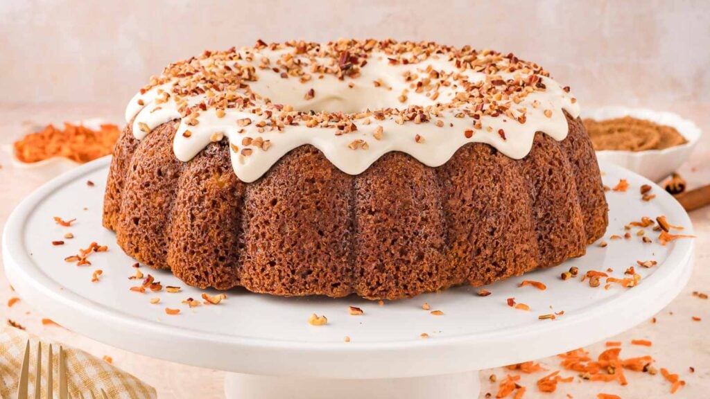 Carrot Bundt Cake by Tessie's Table.