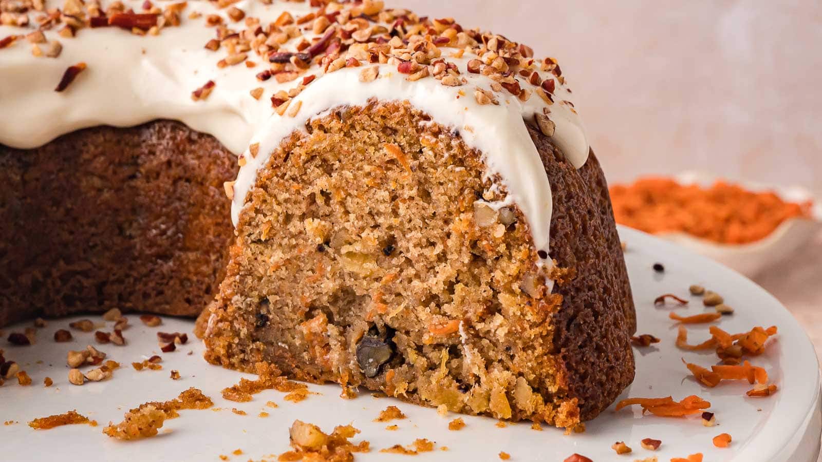 Carrot Bundt Cake by Tessie's Table.