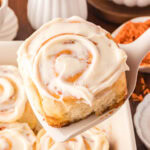 Carrot Cake Cinnamon Rolls by Tessie's Table.