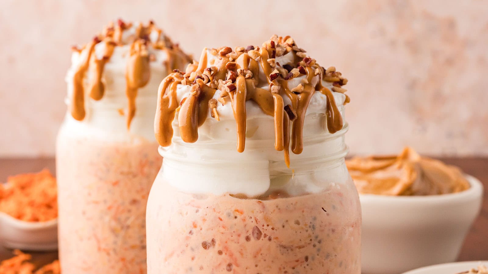 Carrot Cake Overnight Oats by Tessie's Table.