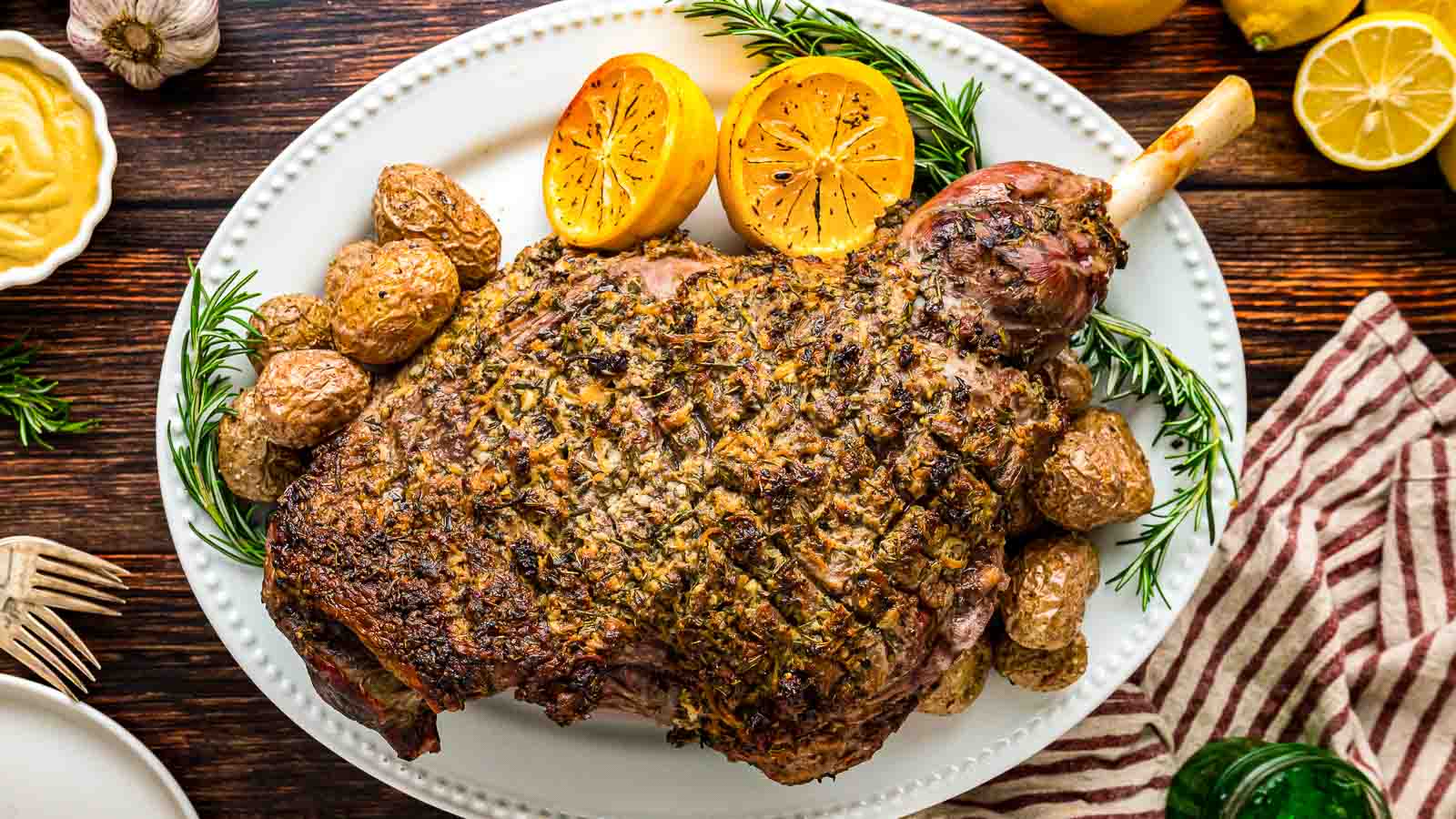 Roast Leg of Lamb by Tessie's Table.