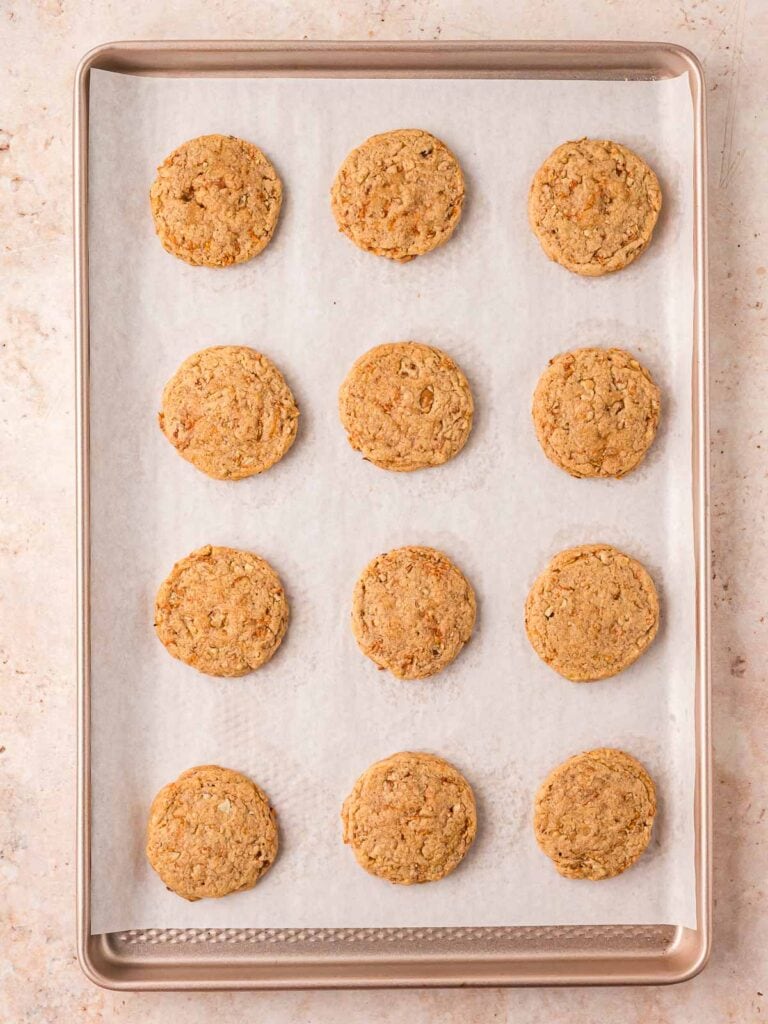 Cooked Carrot Cake Cookies.