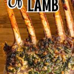 Tender, juicy rack of lamb with a crispy garlic herb crust! Perfect for a special dinner but easy enough for any night. Try this simple recipe! 🥩✨ #RackOfLamb #EasyDinner