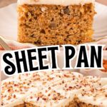 Carrot cake sheet cake by Tessie's Table.