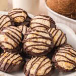 A plate full of Coconut Macaroons.