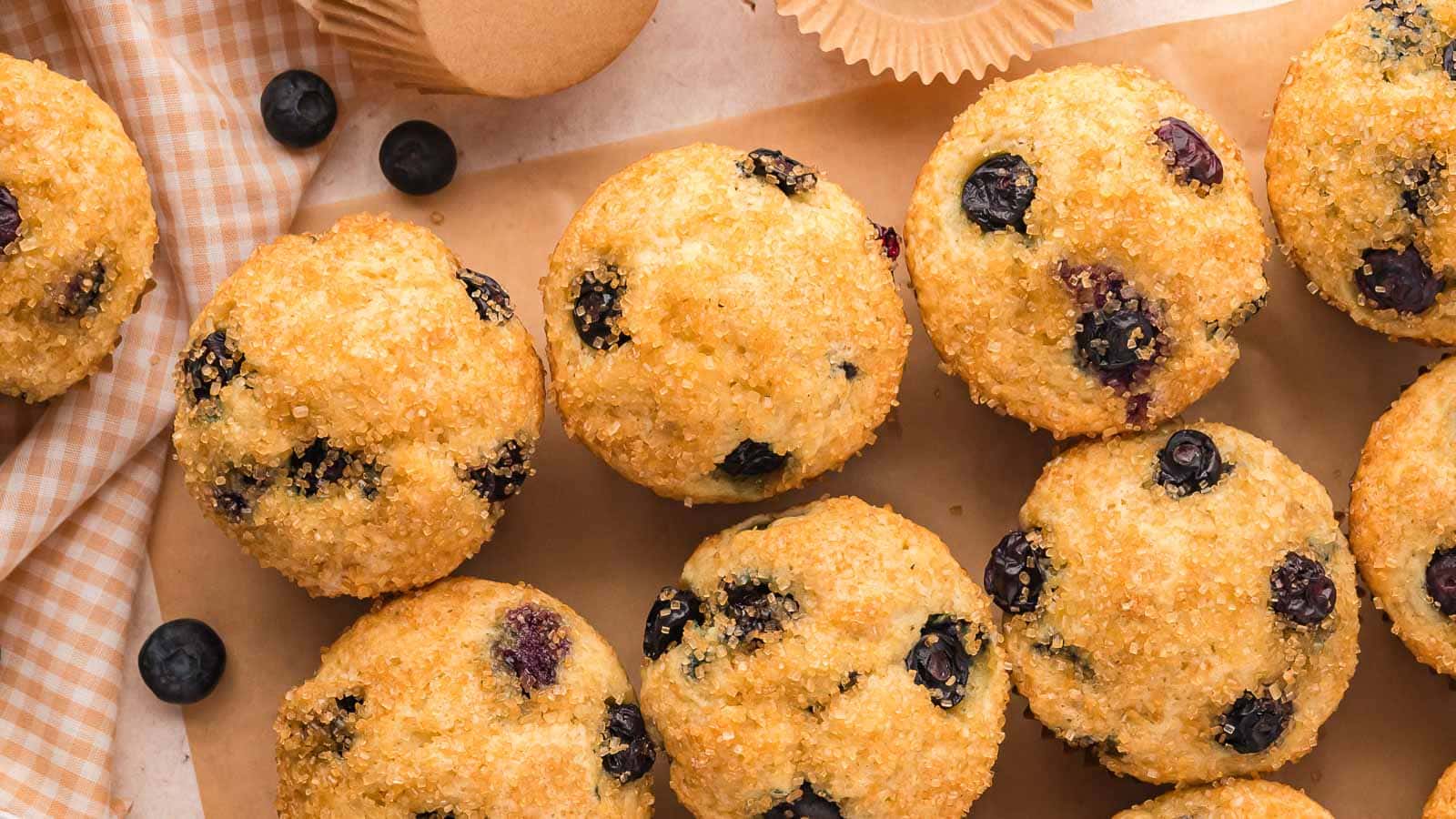 Bakery style blueberry muffins by Tessie's Table