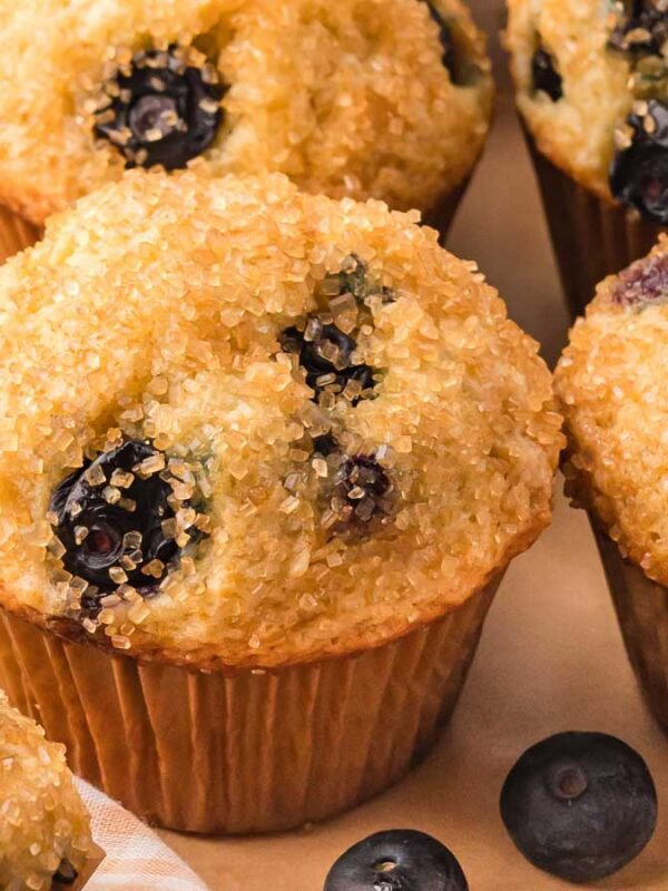 Bakery Style Blueberry Muffins