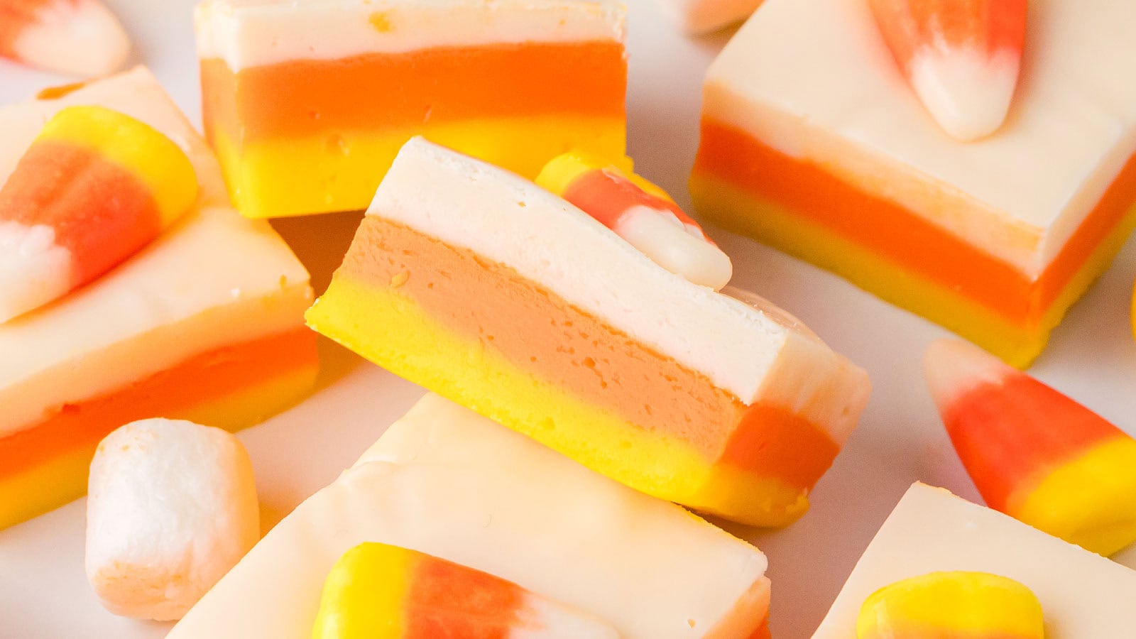 Candy Corn Fudge by Tessie's Table.