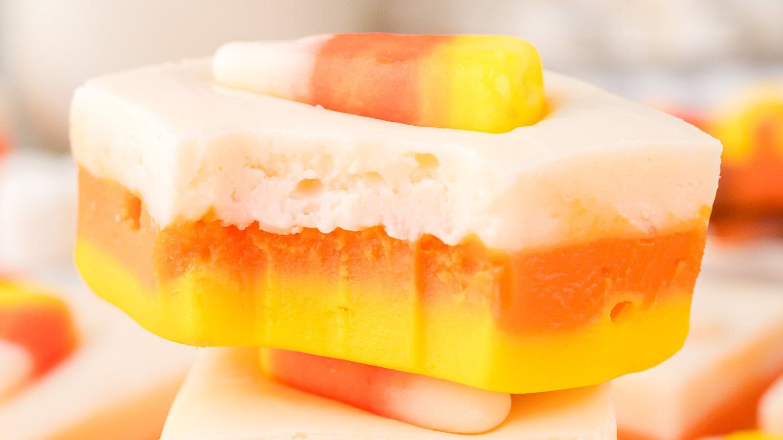 Candy Corn Fudge by Tessie's Table.