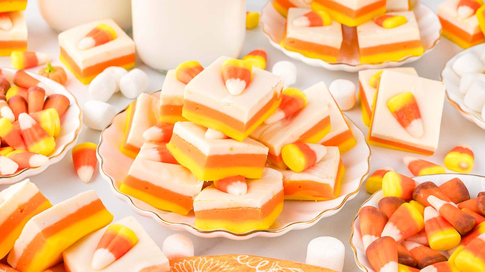 Candy Corn Fudge by Tessie's Table.