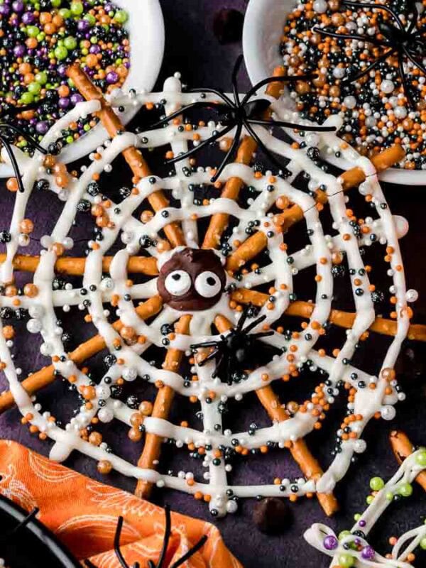 Pretzel Spider Webs