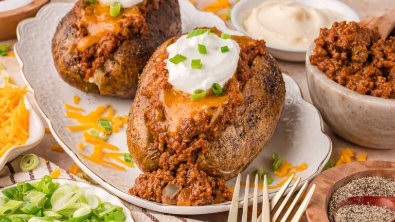 Sloppy Joe Baked Potato by Tessie's Table.
