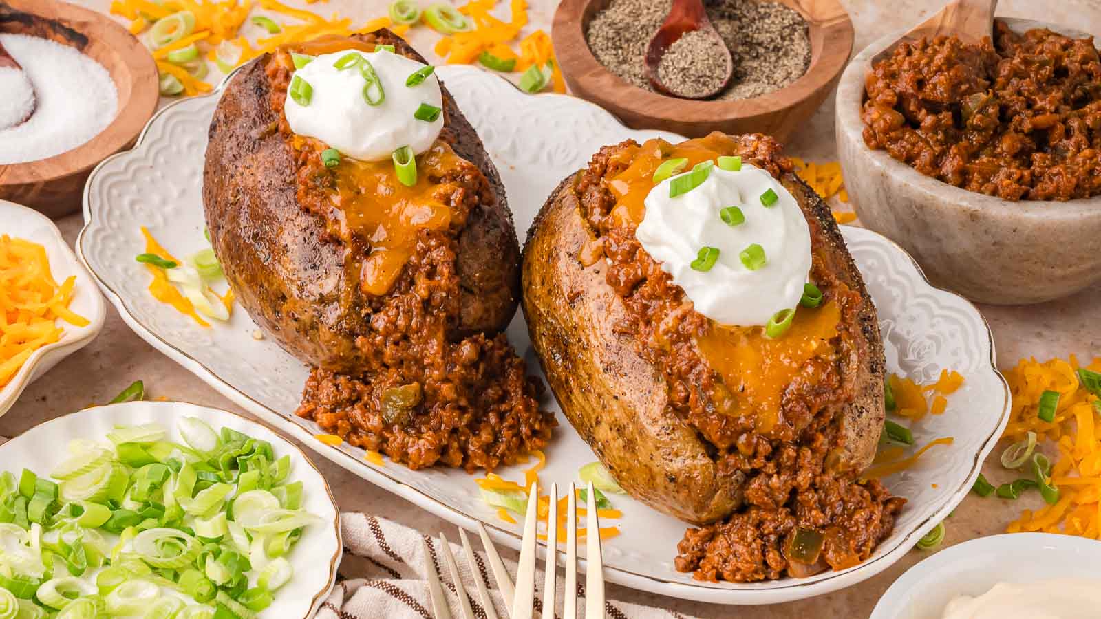 Sloppy Joe Baked Potato by Tessie's Table.
