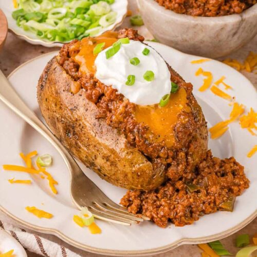 Sloppy Joe Baked Potato by Tessie's Table.