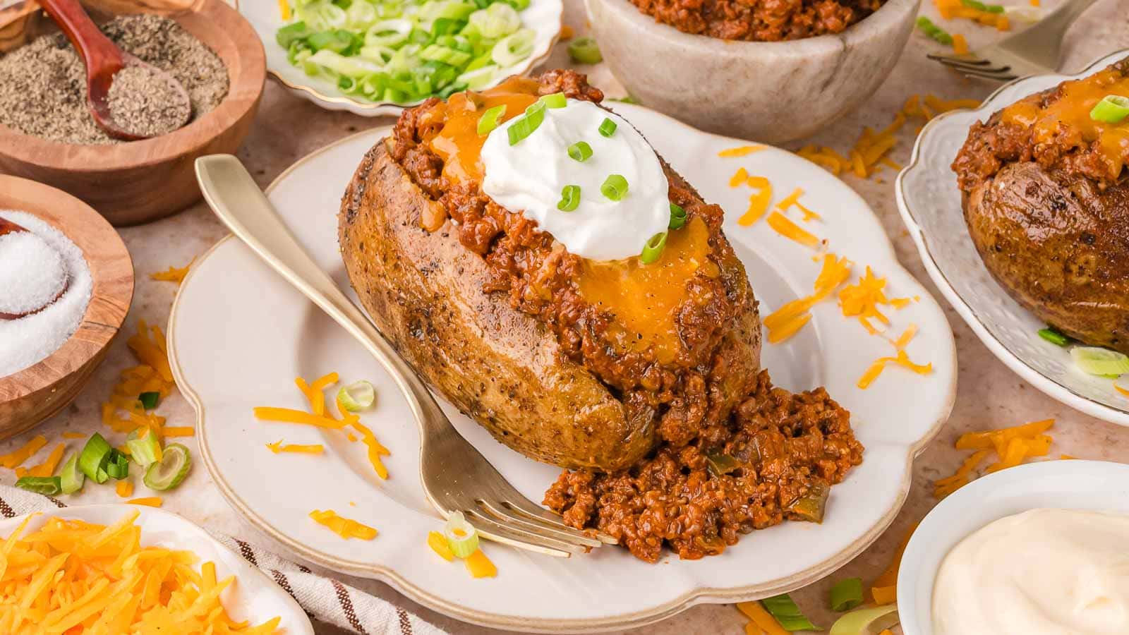 Sloppy Joe Baked Potato by Tessie's Table.