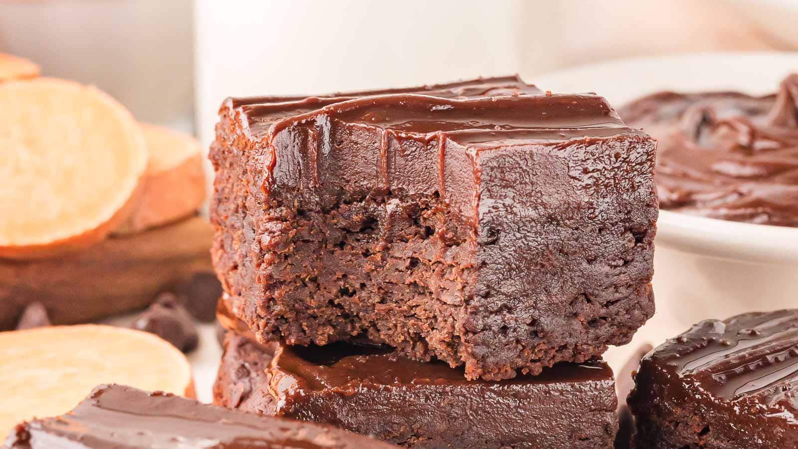 Sweet Potato Brownies by Tessie's Table.