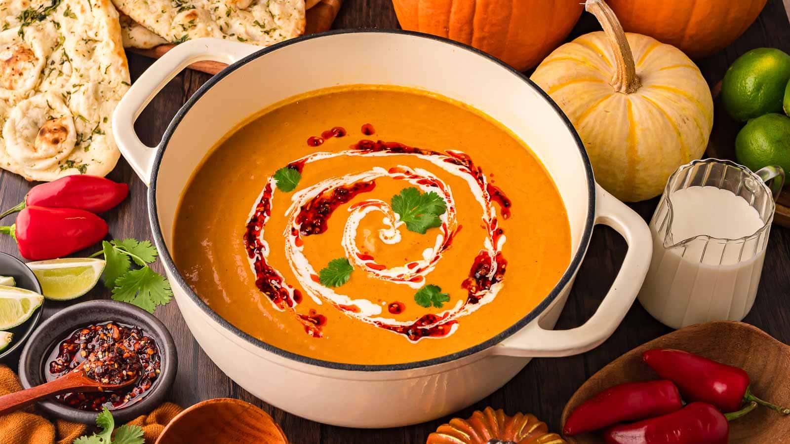 Pumpkin Coconut Curry Soup by Tessie's Table.