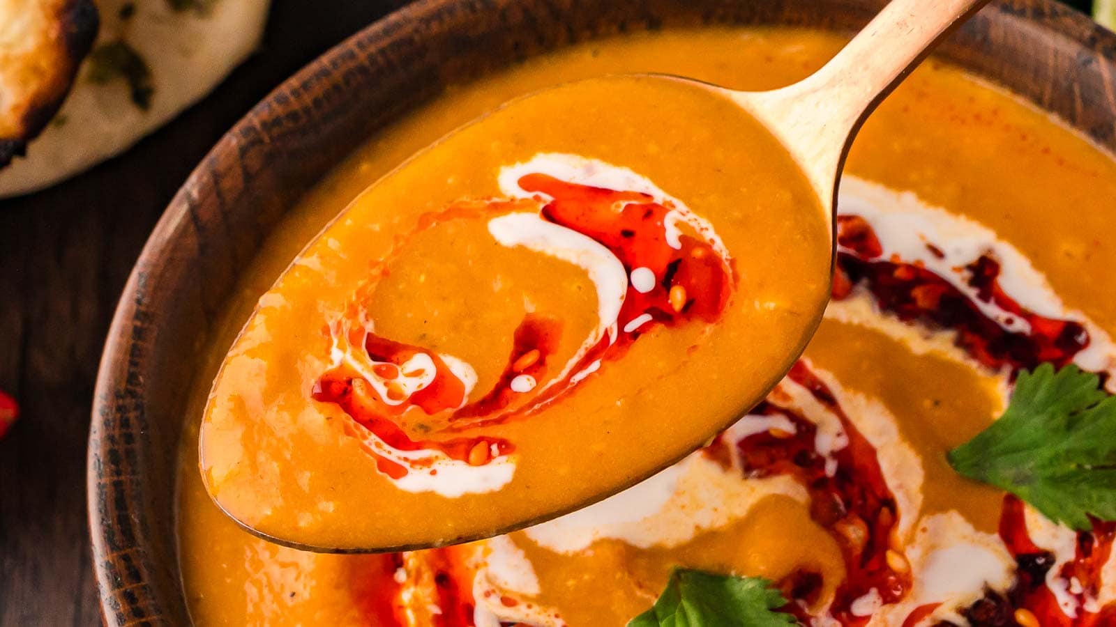 Pumpkin Coconut Curry Soup by Tessie's Table.