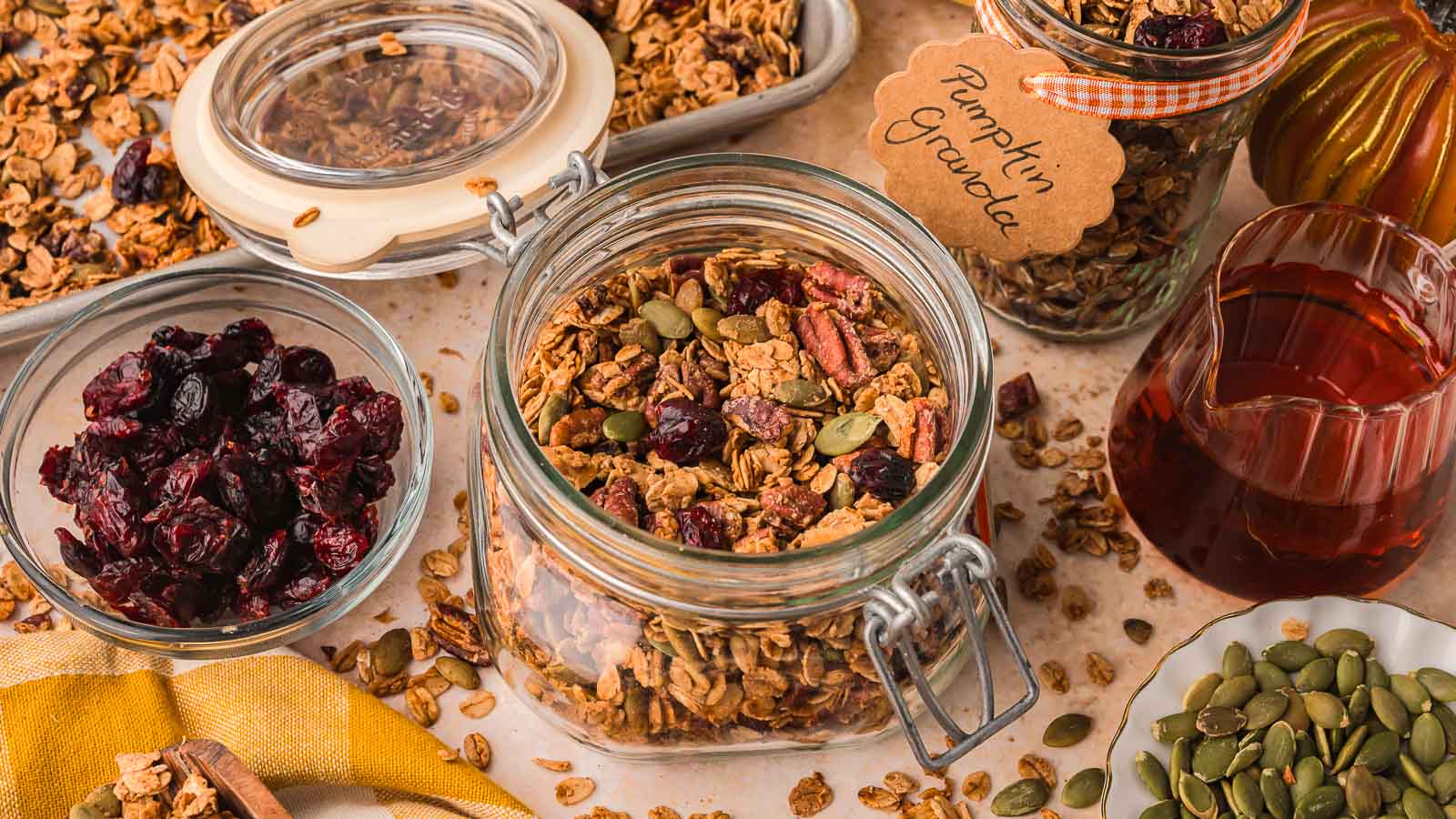 Pumpkin Granola by Tessie's Table.