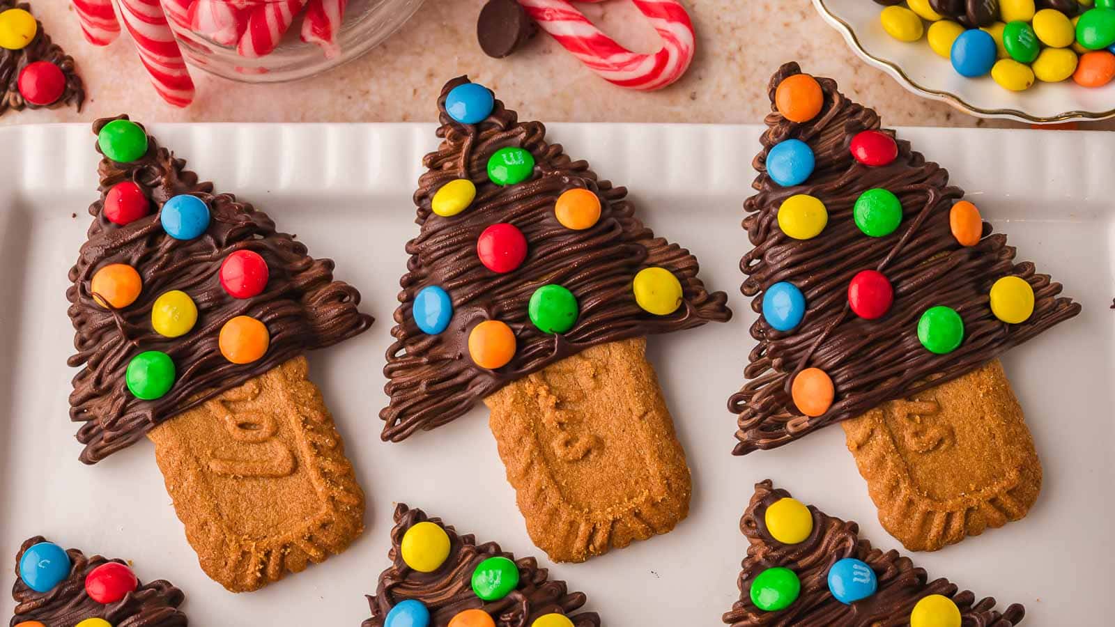 Chocolate Christmas Trees by Tessie's Table.